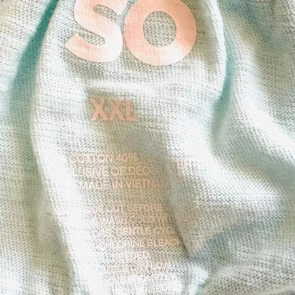 NWT SO GOODS FOR LIFE Juniors Sleeveless Straps Pullover V-Neck Blue Top Sz XXL - Picture 10 of 10